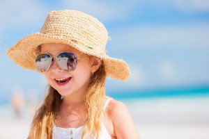 Girl with sun glasses