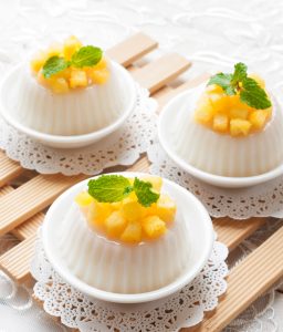 pineapple panna cotta