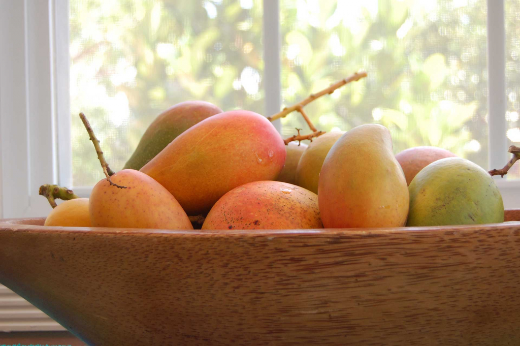 Mango in a platter