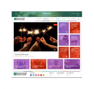 Resource blog homepage